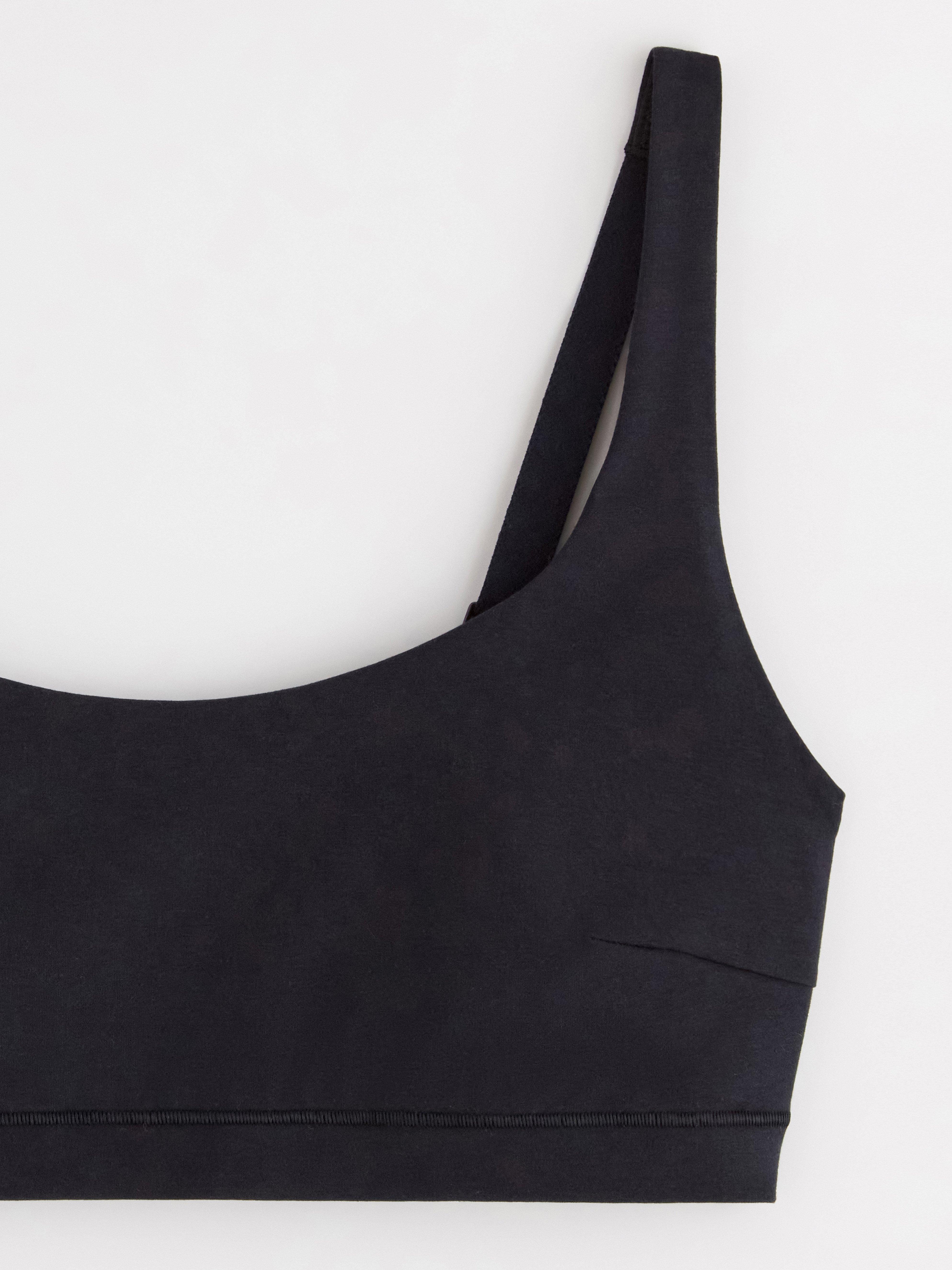Bralette i Pimabomull - dámská inženýrská černá
