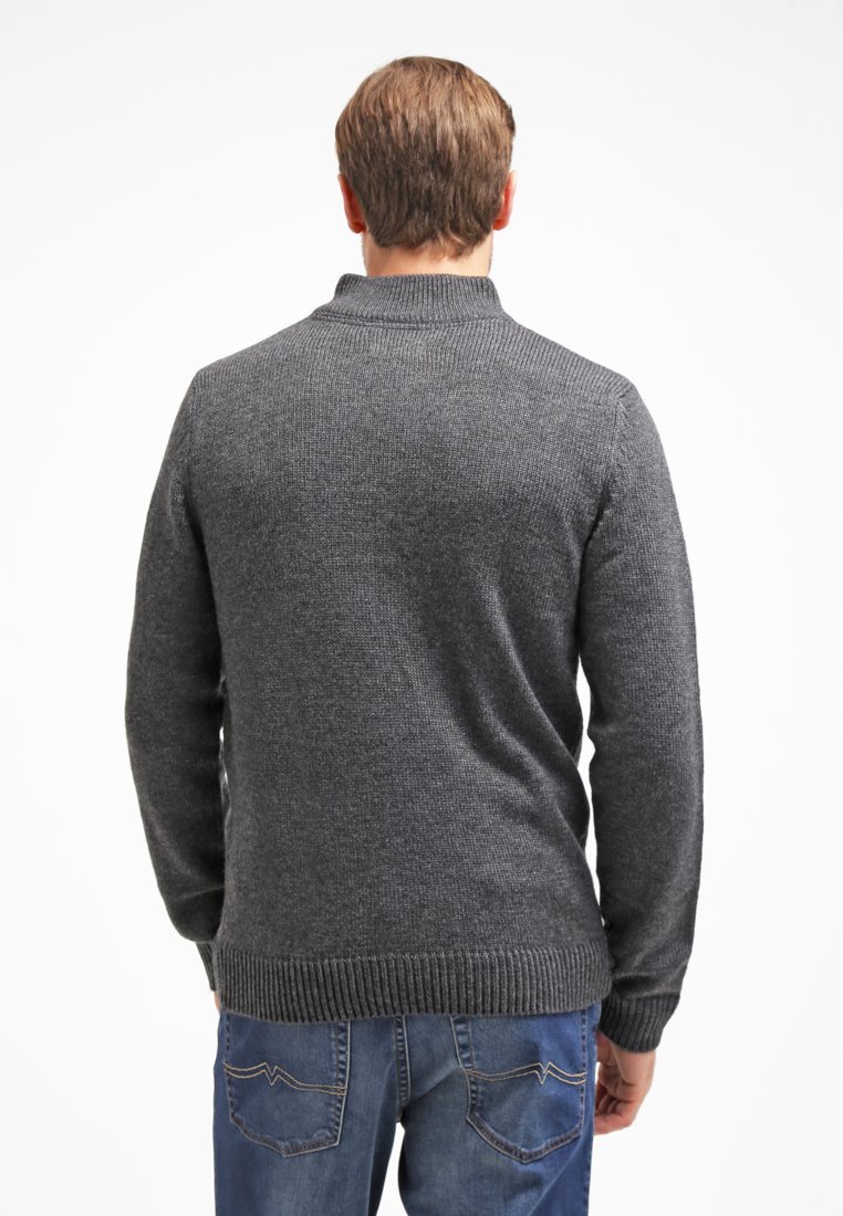 Pull Pier One - gris foncé chiné