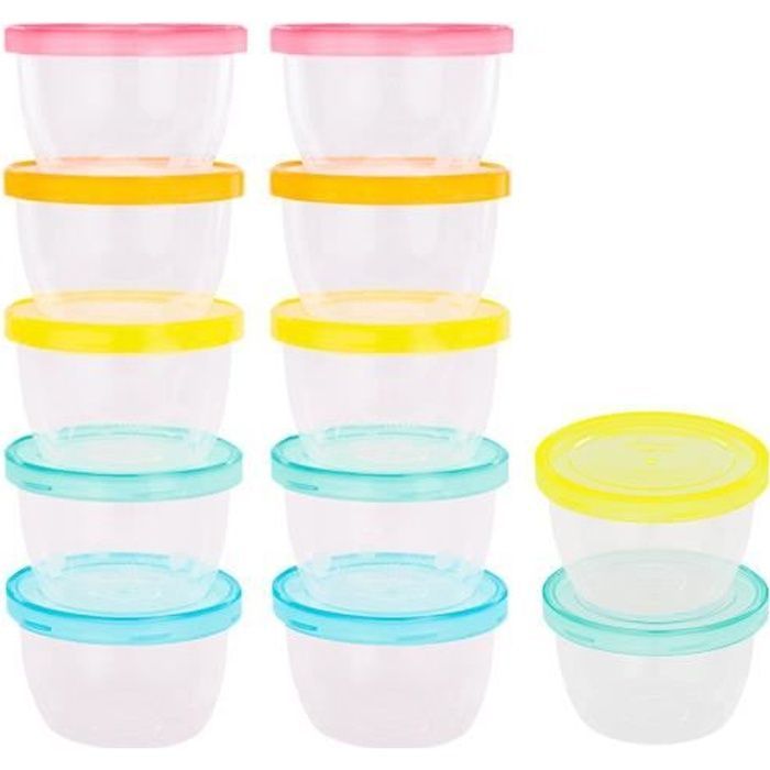 Set di 12 Badabulle Badabowls - Contenitori graduati da 250 ml - Superficie scrivibile