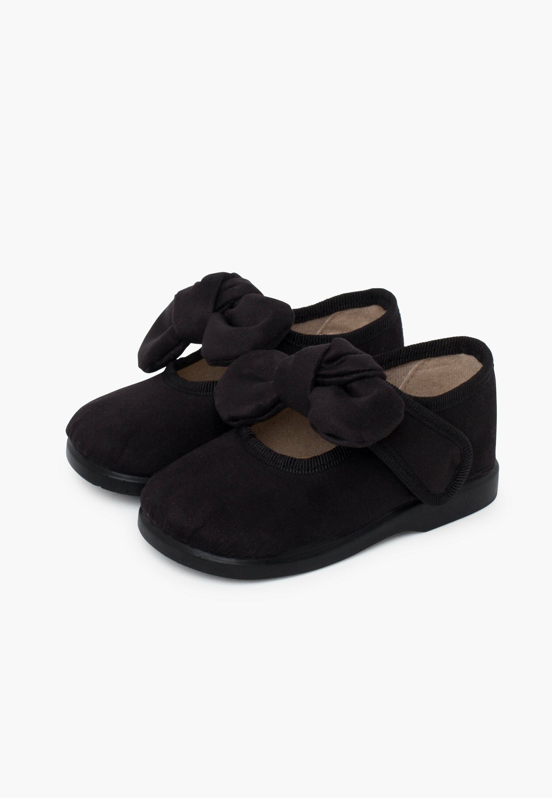 Pisamonas MERCEDITAS BAMARA CINTA ADHESIVA LAZO TIPO ANGELITOS - Baletki z paskiem za kostkę - black