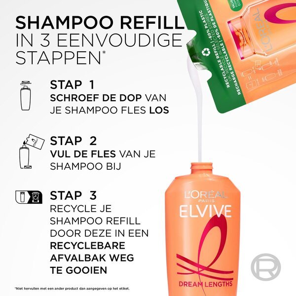 L'Oreal Paris Elseve Dream Lengths šampon, polnilo, 250 ml