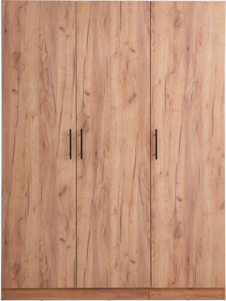 VIBY 150x200 Omarica s 3 vrati v barvi naravnega hrasta