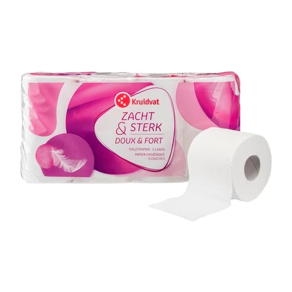 Toaletný papier Kruidvat Soft & Strong<br>8 roliek