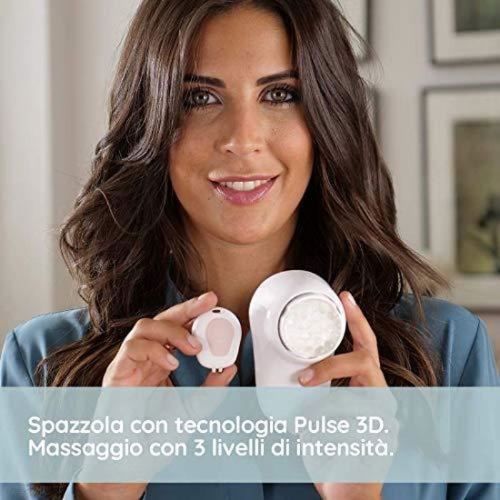 Homedics Brosse Nettoyante Visage Multifonctions + Analyseur de Peau. Nettoyage, Hydratation et Exfoliation pour un Teint Rayonnan
