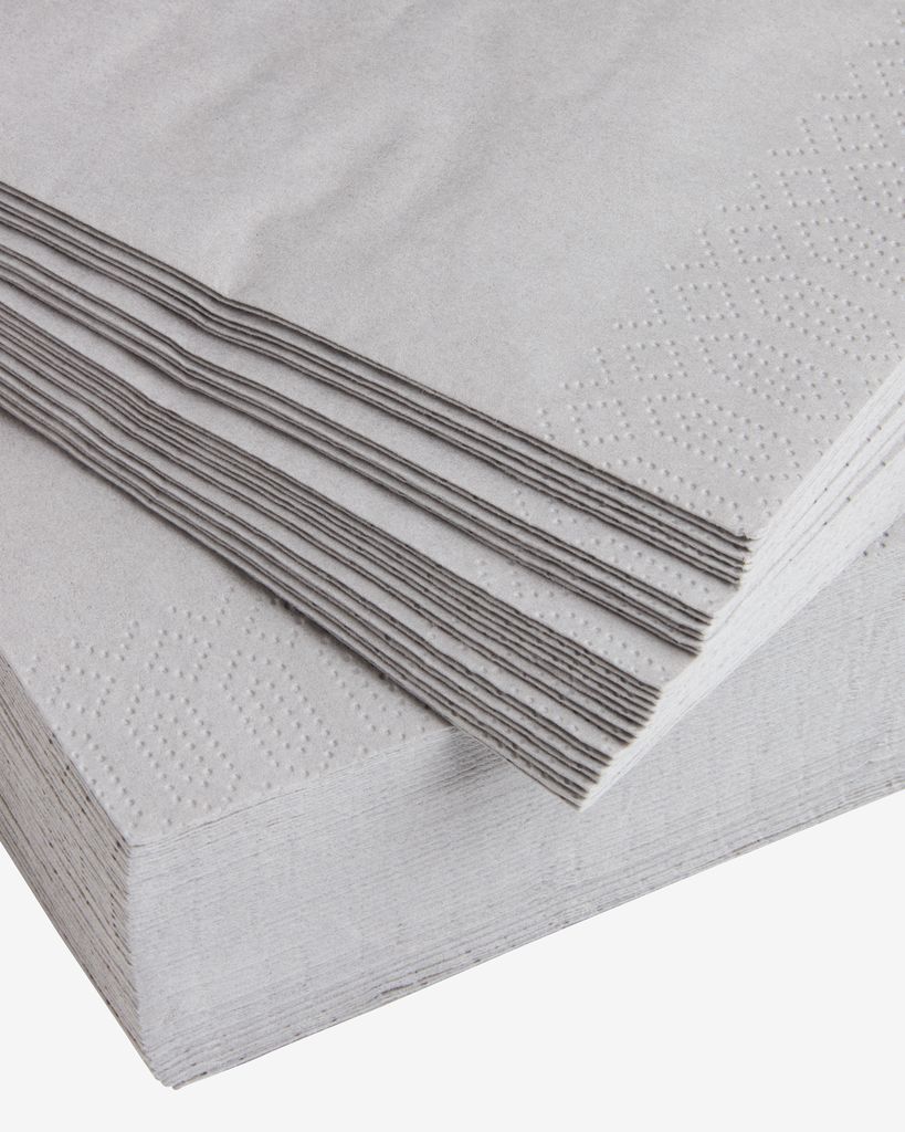 MOLTE MOLTE papirne salvete 40x40 sive 50 kom/pak