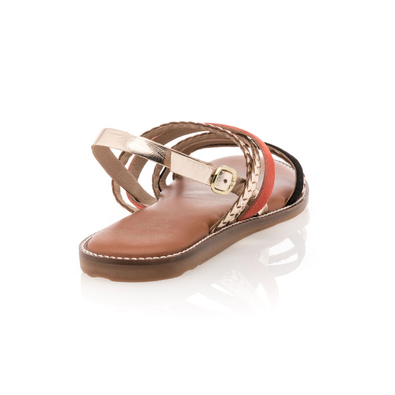 Sandale multicolore pentru femei / Pantofi cu vârful deschis