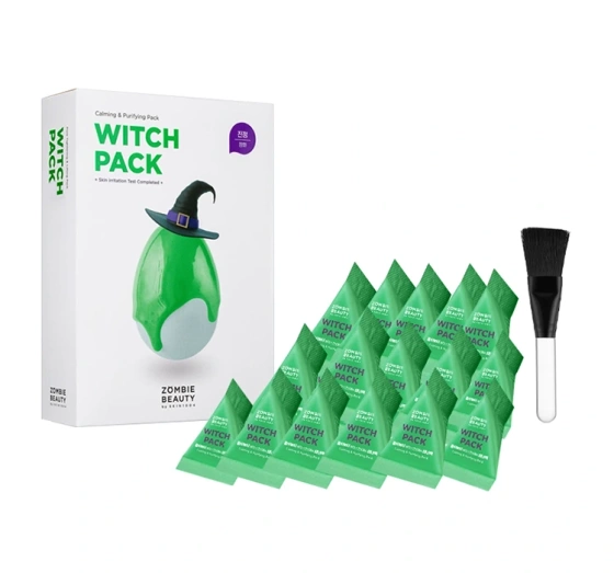 SKIN1004 Zombie Beauty Witch Pack zestaw maseczek oczyszczających 16x4g   pędzelek