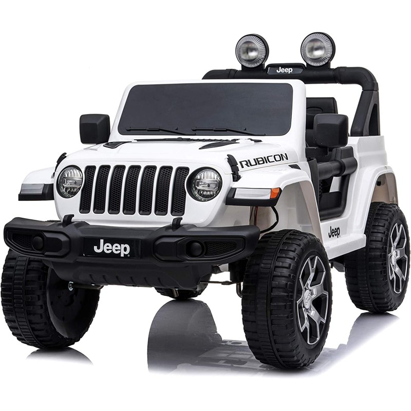 Jeep Wrangler Rubicon 12V Electric Ride-On Car for Kids with Remote Control