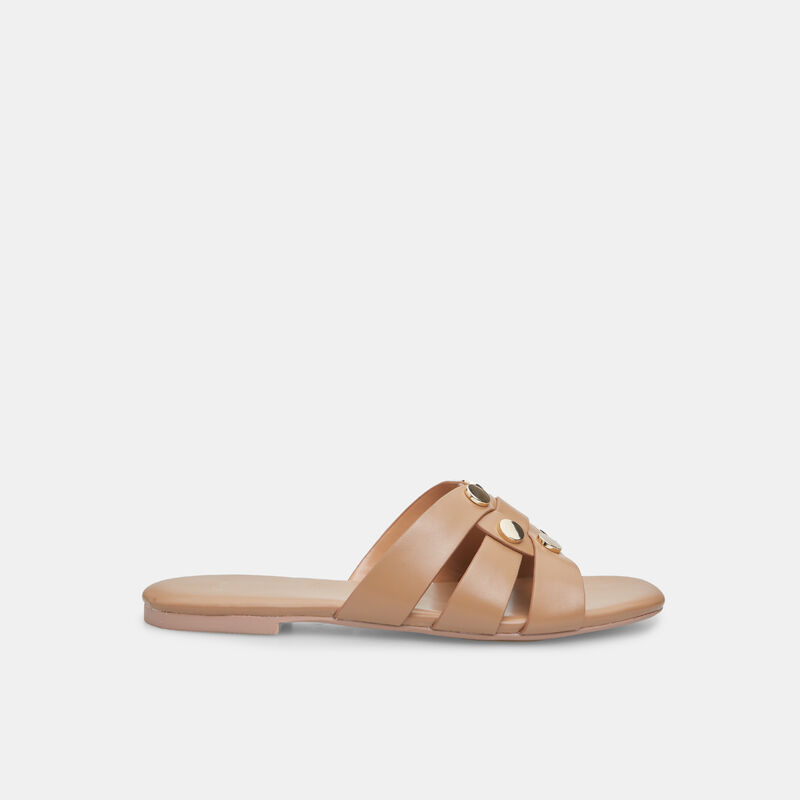 Platt mule för kvinnor