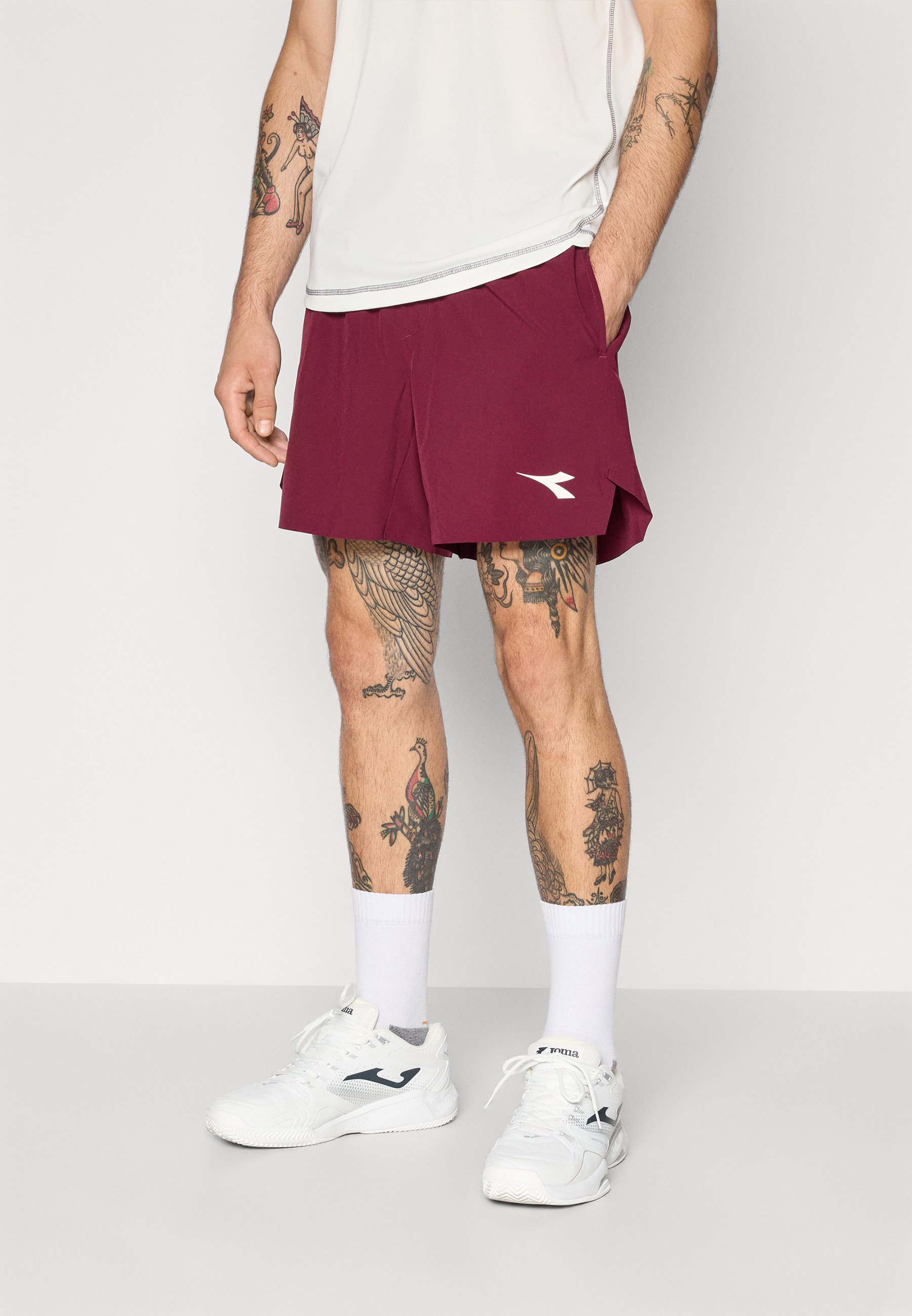 Diadora SHORTS ICON - Short de sport - bannière bordeaux