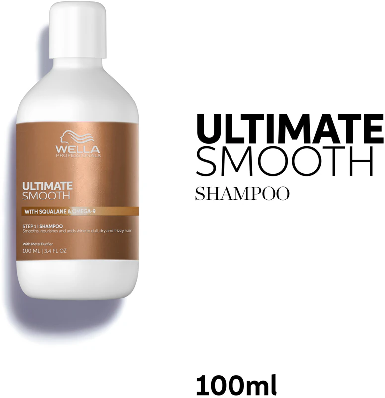 Wella Professionals Ultimate Smooth Shampoo intenzívne vyživujúci šampón pre lesklé a jemné vlasy