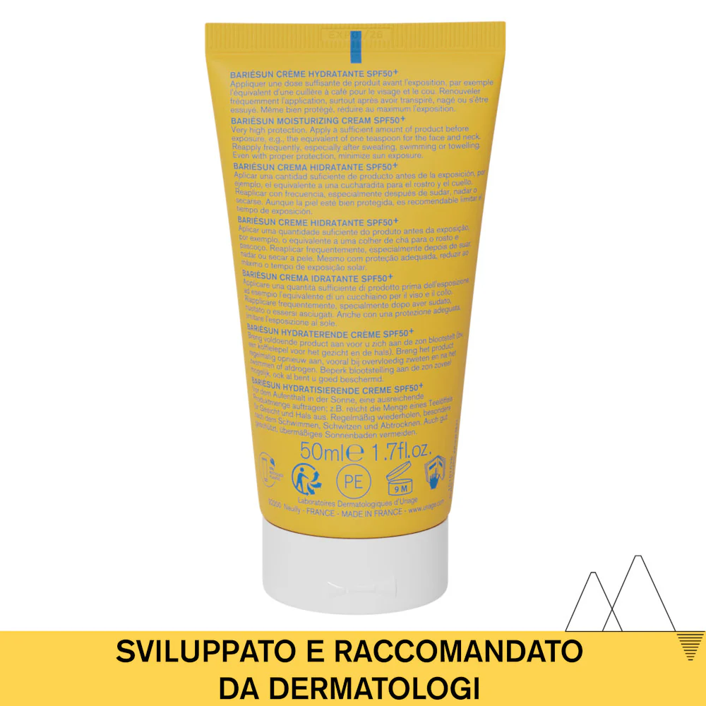 BARIESUN Crema Solare Idratante SPF50+ - Solare viso alta prot.