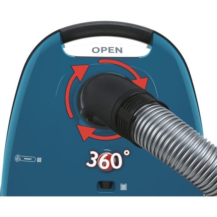 HOOVER TXL10HM - Krachtige 700 Watt stofzuiger met stofzak en grote capaciteit van 3,5 liter, stil (69 dB), compact, inclusief parketborstel en kierenzuigmond.