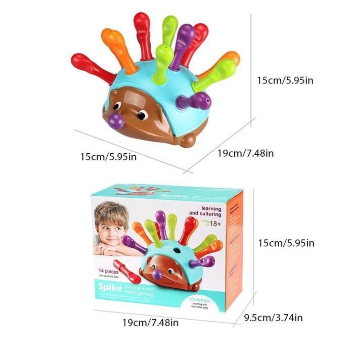 Jouets Éducatifs Précoces - Learning Resources - Hérisson En Épi Coloré - Motricité Fine - 18 Mois Et Plus