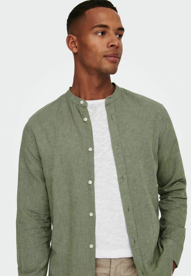 Only & Sons ONSCAIDEN MAO - Shirt - moeras