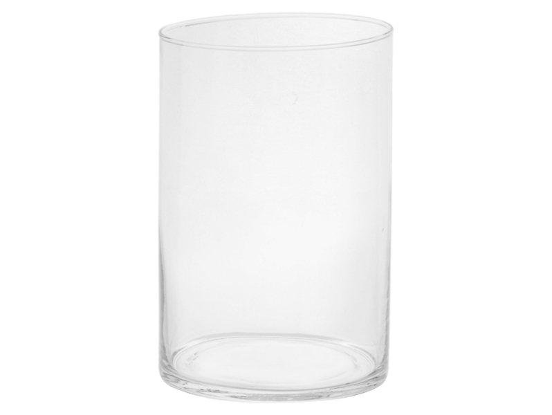 Wazon szklany Simple 15 cm transparentny