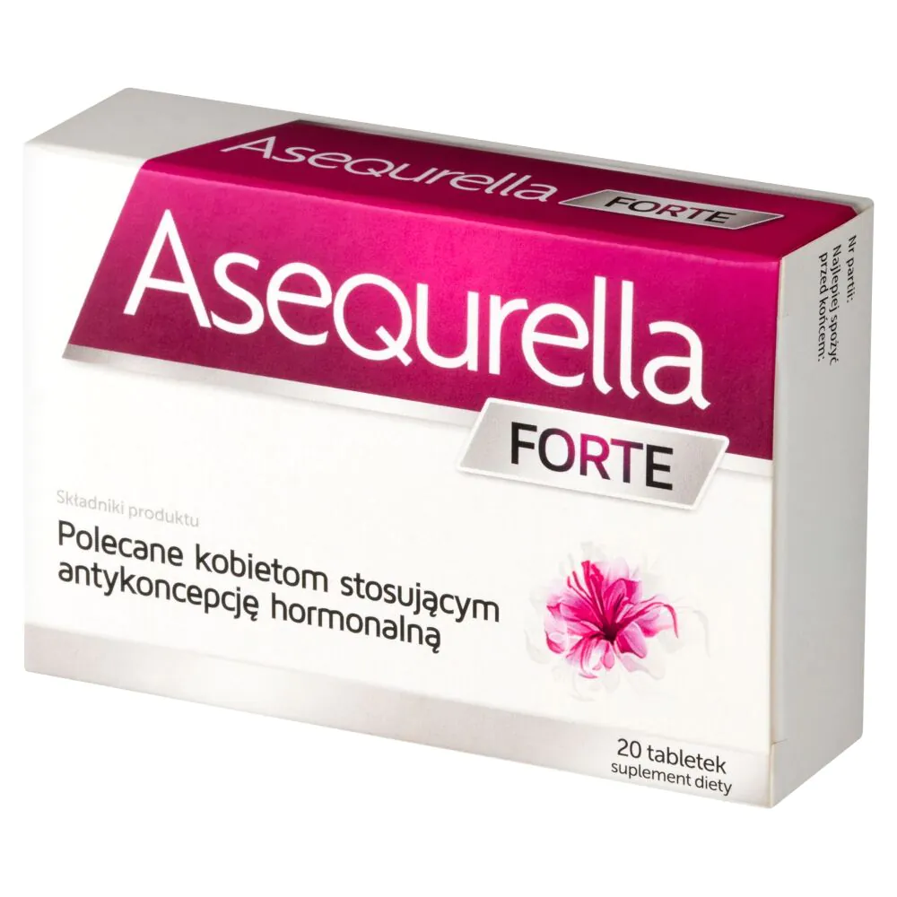 Asequrella Forte, Suplement diety wspierający równowagę hormonalną, Tabletki