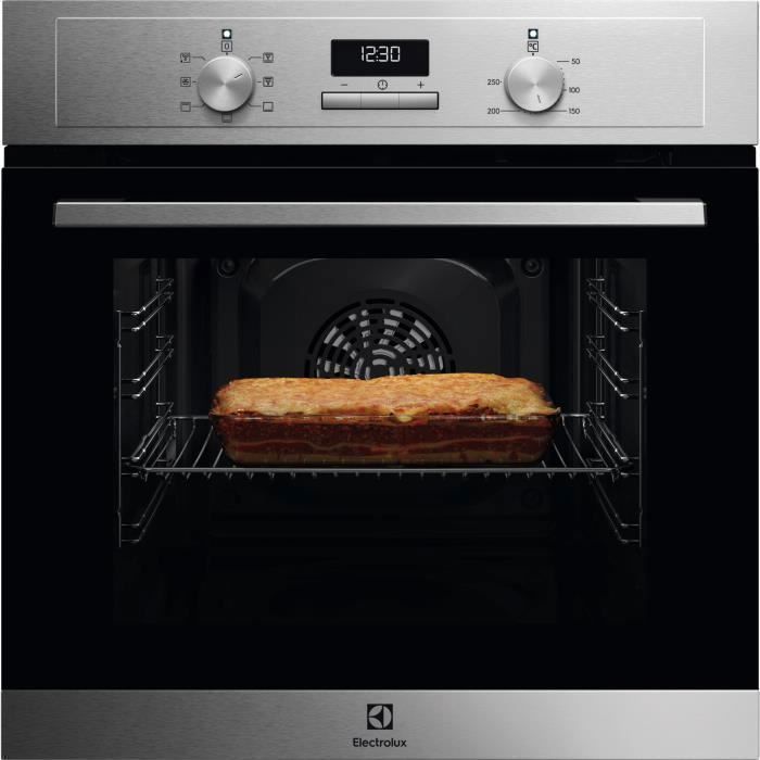 Horno empotrable Electrolux - Clase A - Limpieza AquaClean - Acero inoxidable resistente a las huellas dactilares - EOH3H00BX3