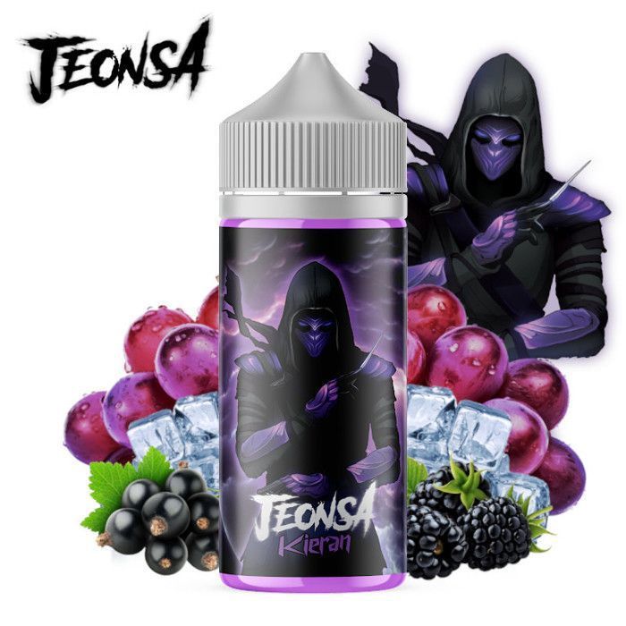 E-liquide Kieran (cassis, mure, raisin, fraicheur) Jeonsa 100ml + 4 booster de nicotine