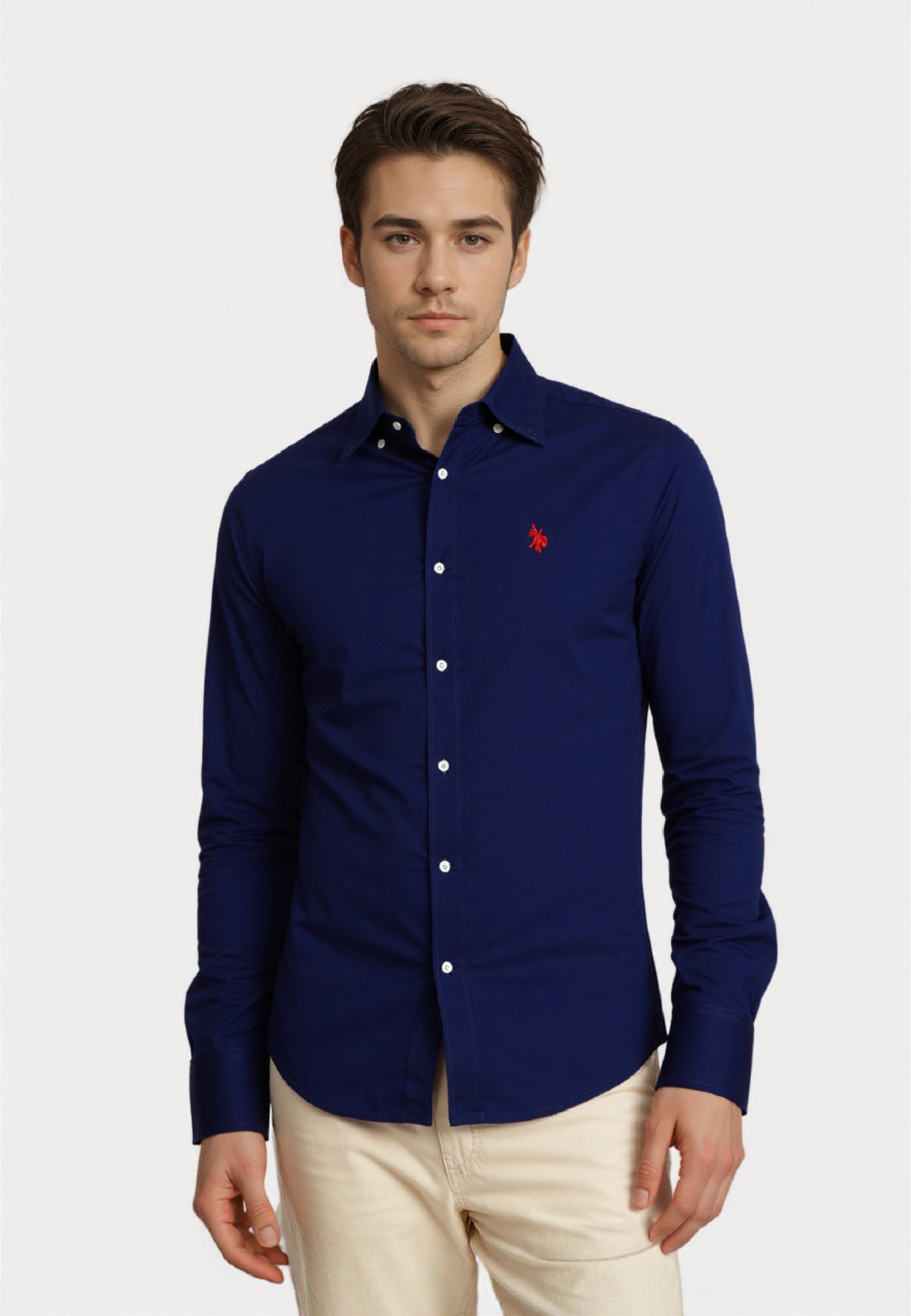 US Polo Assn. Langarmshirt – dunkelblau