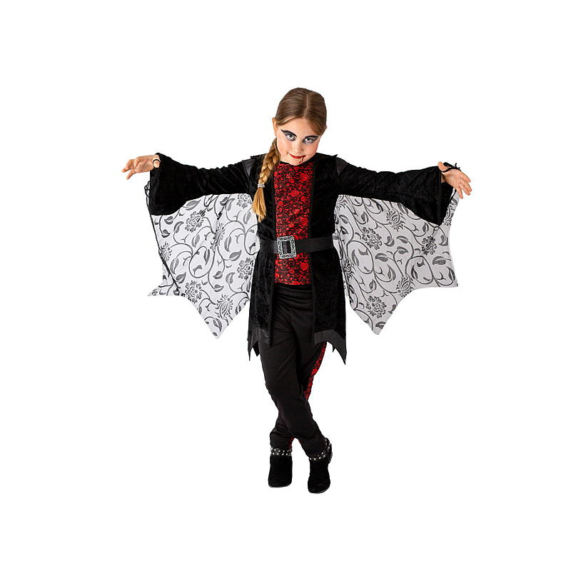 Halloweenkostuum voor kinderen van 7-10 jaar, gothic vampier