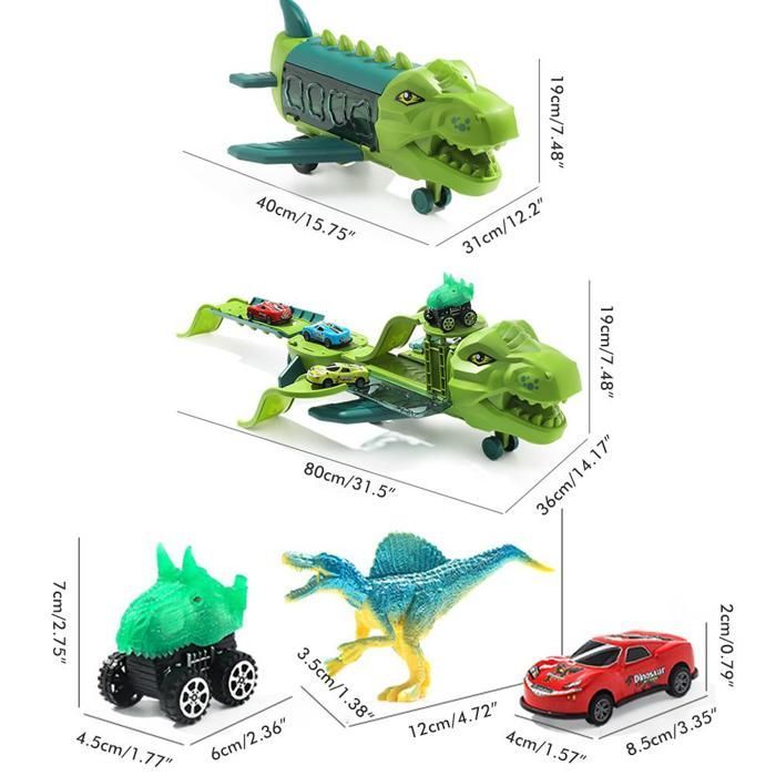 Brinquedo infantil de puxar em forma de avião com dinossauro, avião de transporte de carga, brinquedo para brincar, veículo de avião, brinquedo para presente