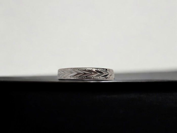 Bague Alliance Homme en Argent 925 rhodié