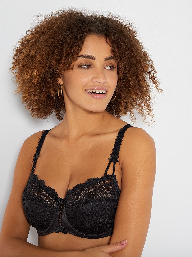 Sutiã Flower Elegance 'Playtex' - preto