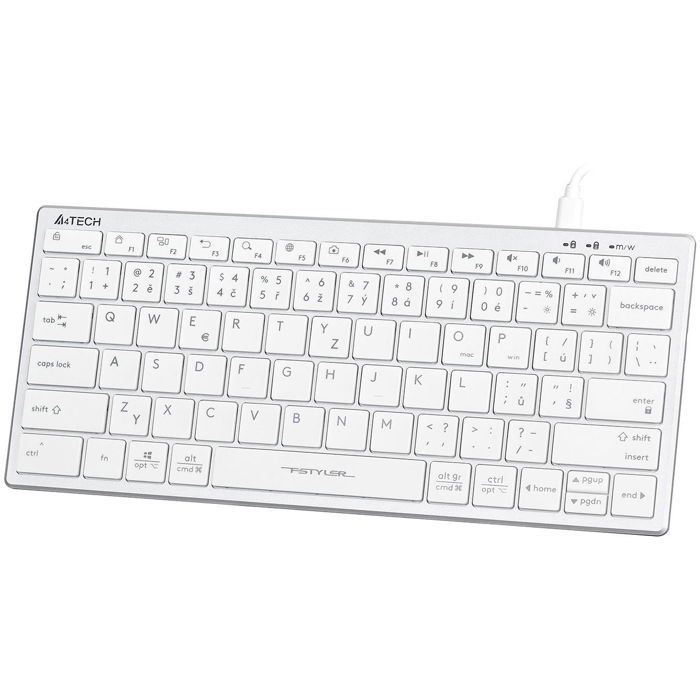 Keyboard - A4TECH - FX51 - Wired - Czech - Silent - Ergonomic
