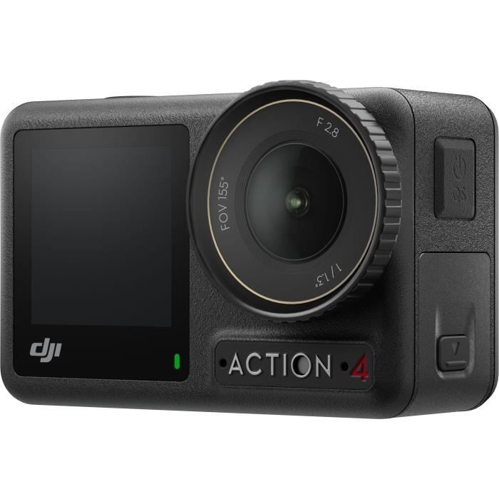 Videocamera d'azione - DJI - Osmo Action 4 Adventure Combo - Sensore da 1/1,3 pollici - 4K/120 fps - Campo visivo ultra-grandangolare da 155 mm
