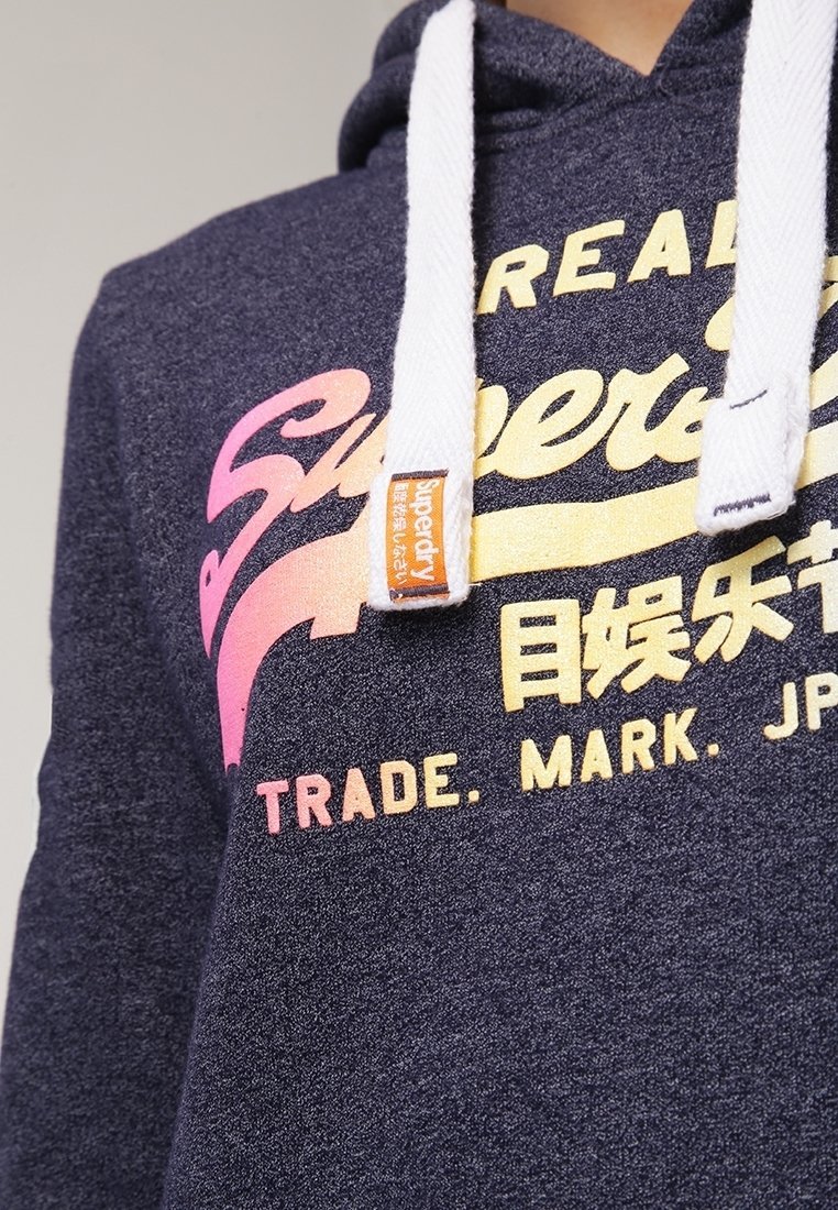 Sweat à capuche Superdry & Co - bleu foncé