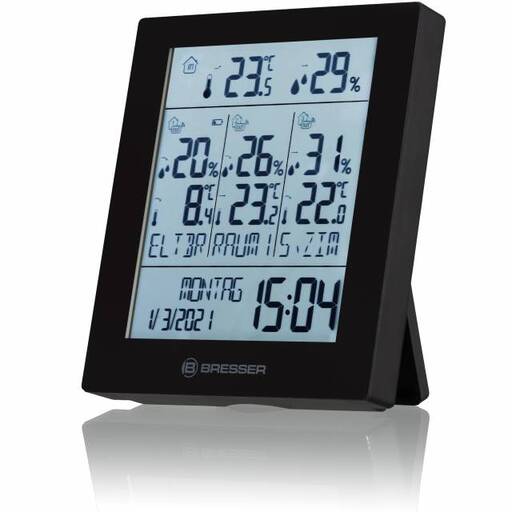  Thermomètre et hygromètre Bresser avec 4 données de mesure indépendantes