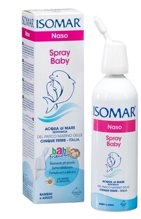 ISOMAR Spray nasal Isomar Baby com camomila 100 ml água do mar isotônica