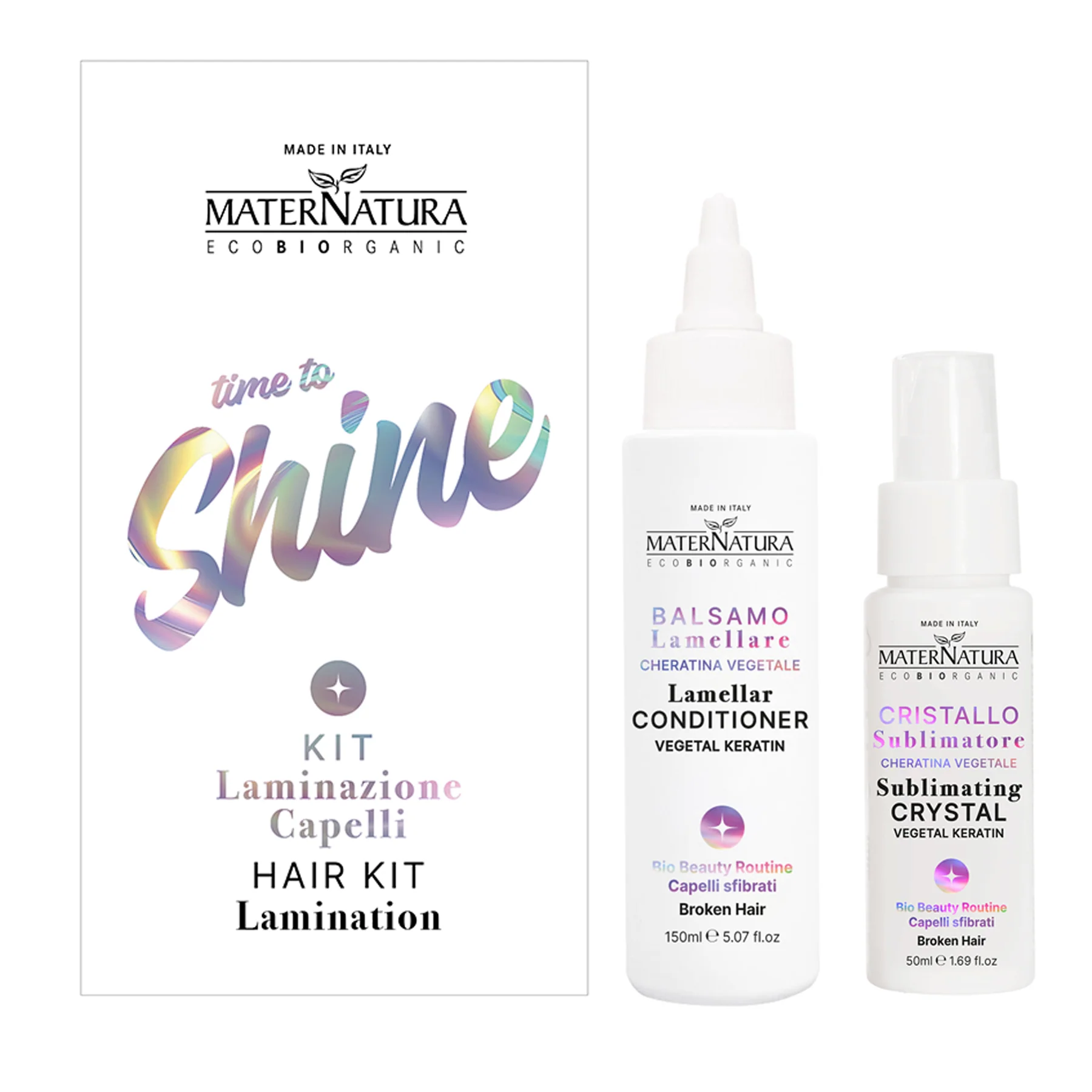 Routine Complete Kit Laminazione Capelli Per Capelli Sfibrati Con Cheratina Vegetale - Cofanetti per Capelli, Ristrutturanti & Ricostruttivi