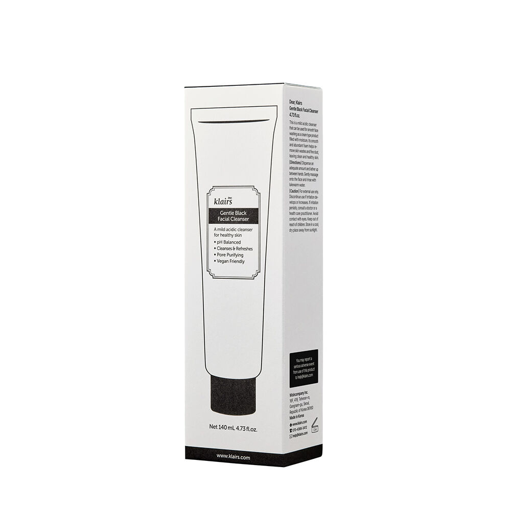 Nettoyant visage doux noir Dear Klairs