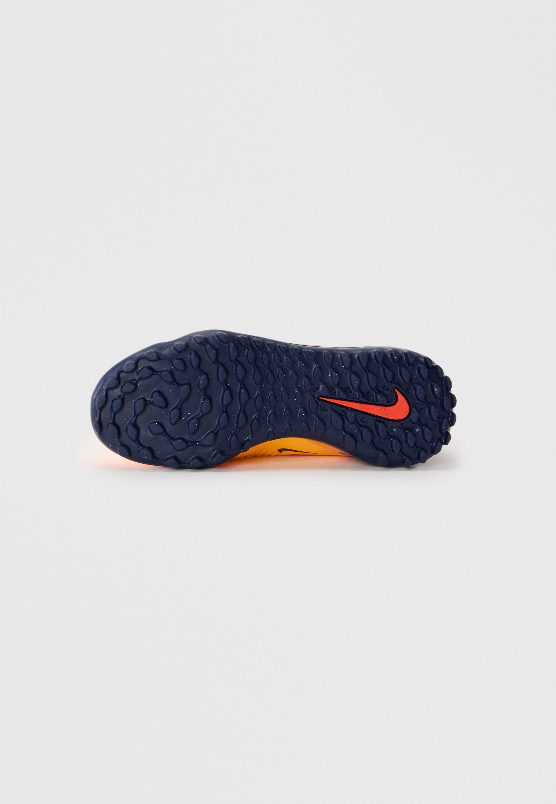 Chaussures de football Nike Performance PHANTOM LOW UNISEXE - Terrain synthétique - orange laser/citron venin/bleu vide