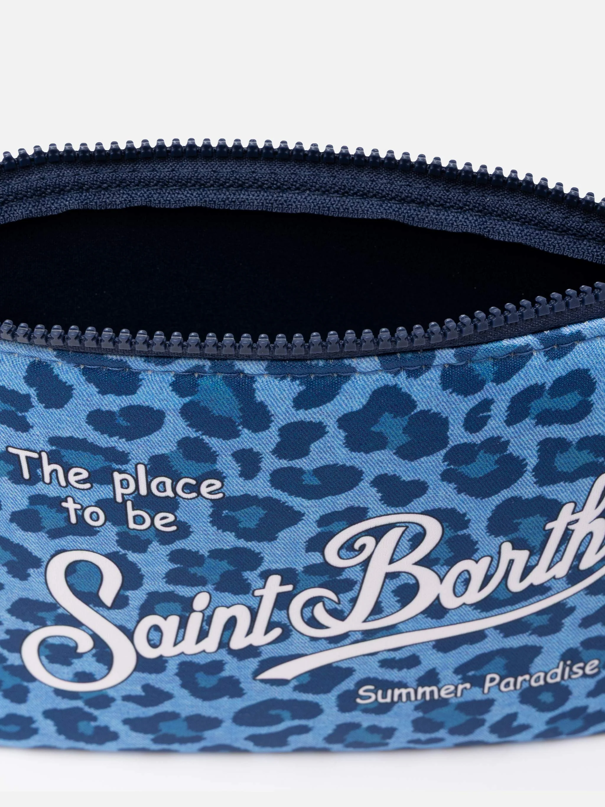 Aline Scuba Clutch mit Animal-Print