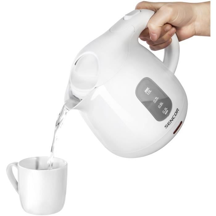 Bouilloire - SENCOR - SWK 1010WH - 1100 W - 1 L - Blanc