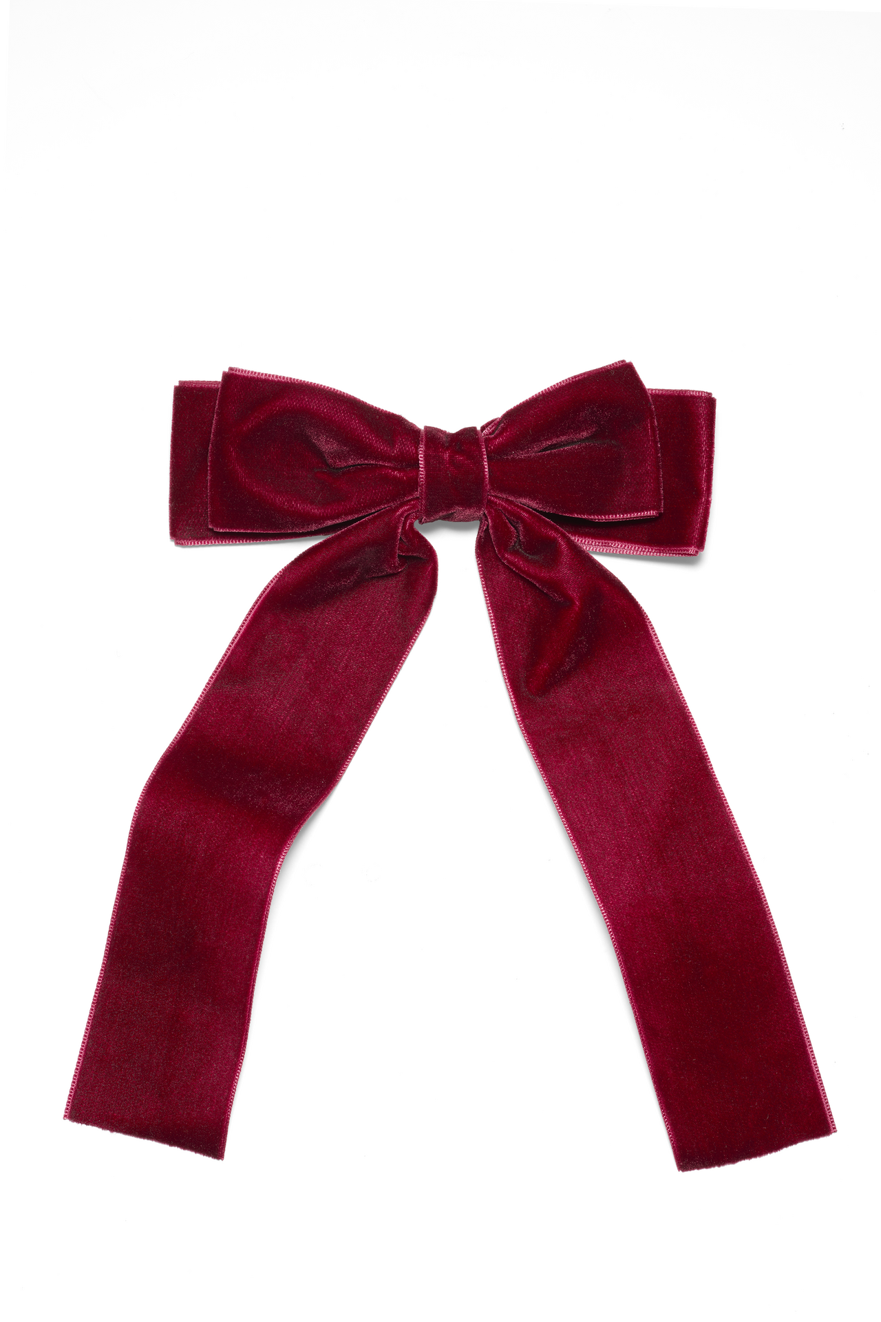 Mini agrafă de păr cu fundă din catifea