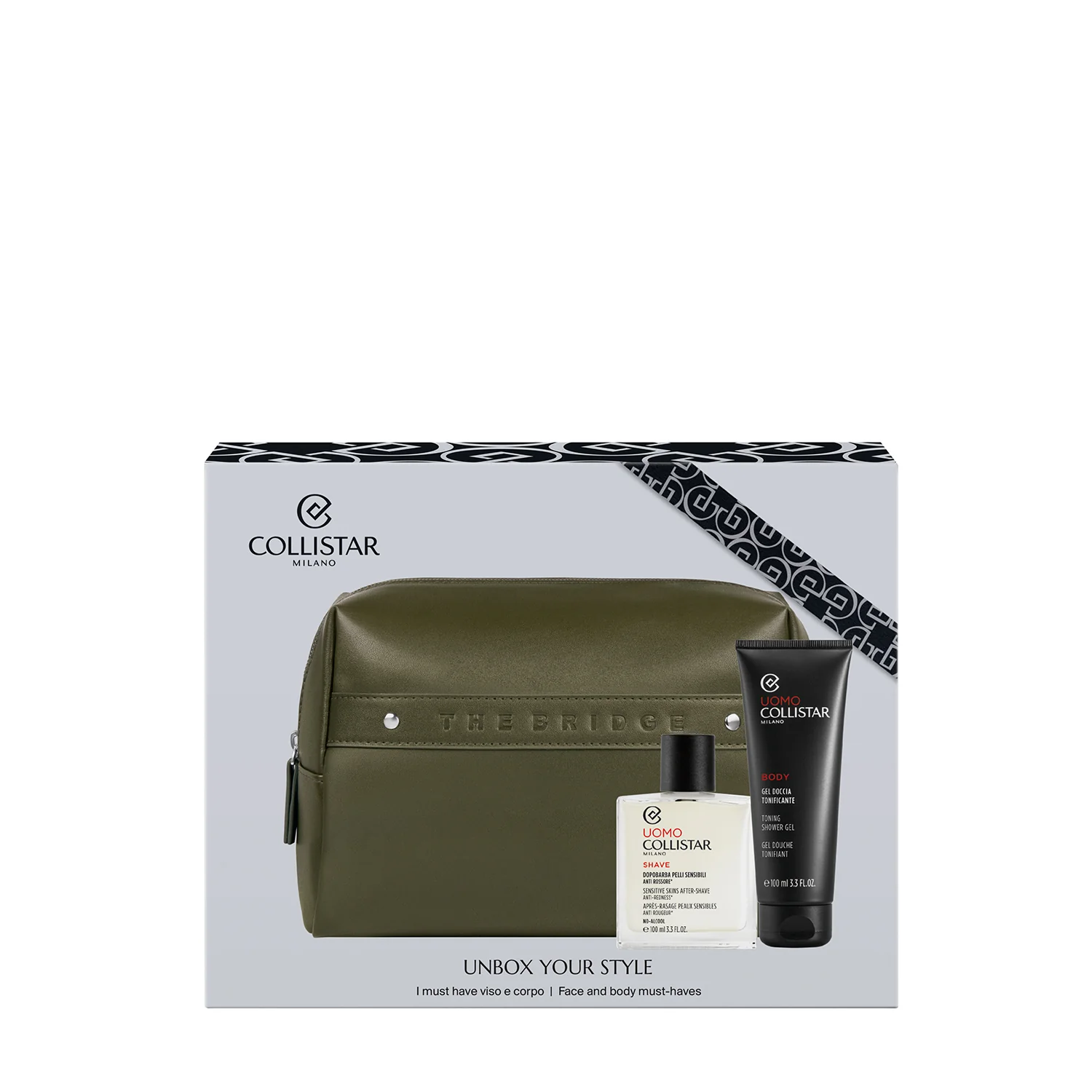 L'uomo Cofanetto Dopobarba Pelli Sensibili - Cofanetto Corpo, Balsamo Dopobarba, Bagno e Doccia