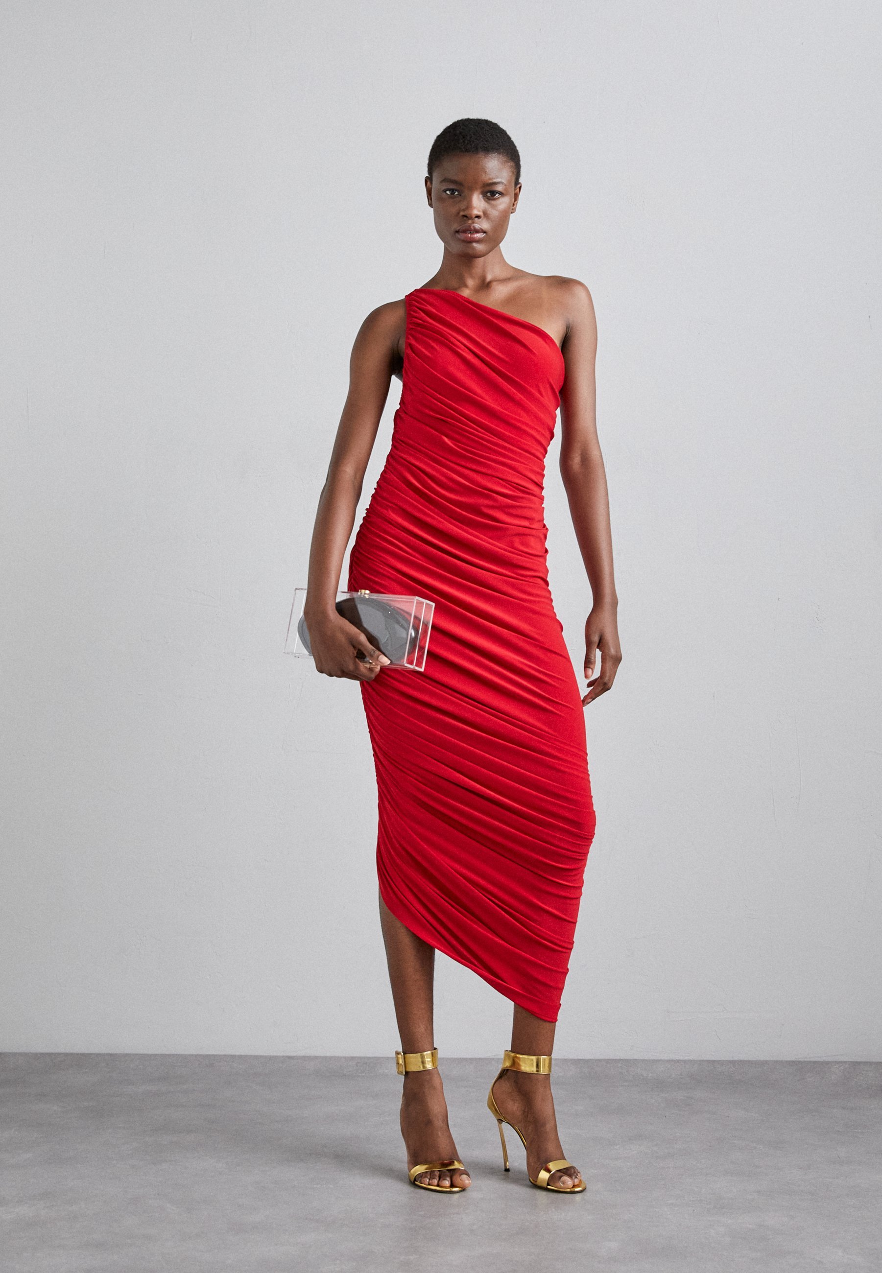 Norma Kamali DIANA Abendkleid - Cocktailkleid / Partykleid - rot