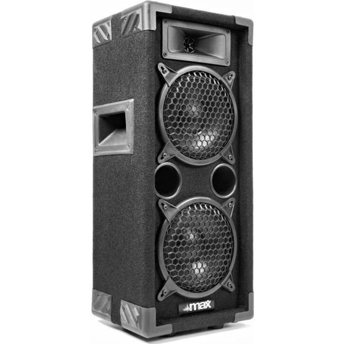 Altoparlante da discoteca - MAX - MAX26 - 600 Watt - 2 x 6 pollici - Passivo e portatile