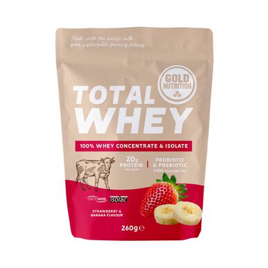 GOLDNUTRITION Total Whey Strawberry Banana 260 gr 260 gr