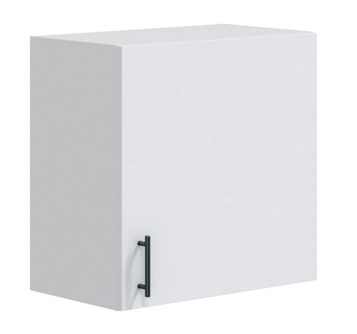 Pensile da cucina a parete con 1 anta, finitura bianco lucido - altezza 59 x lunghezza 60 x profondità 34 cm