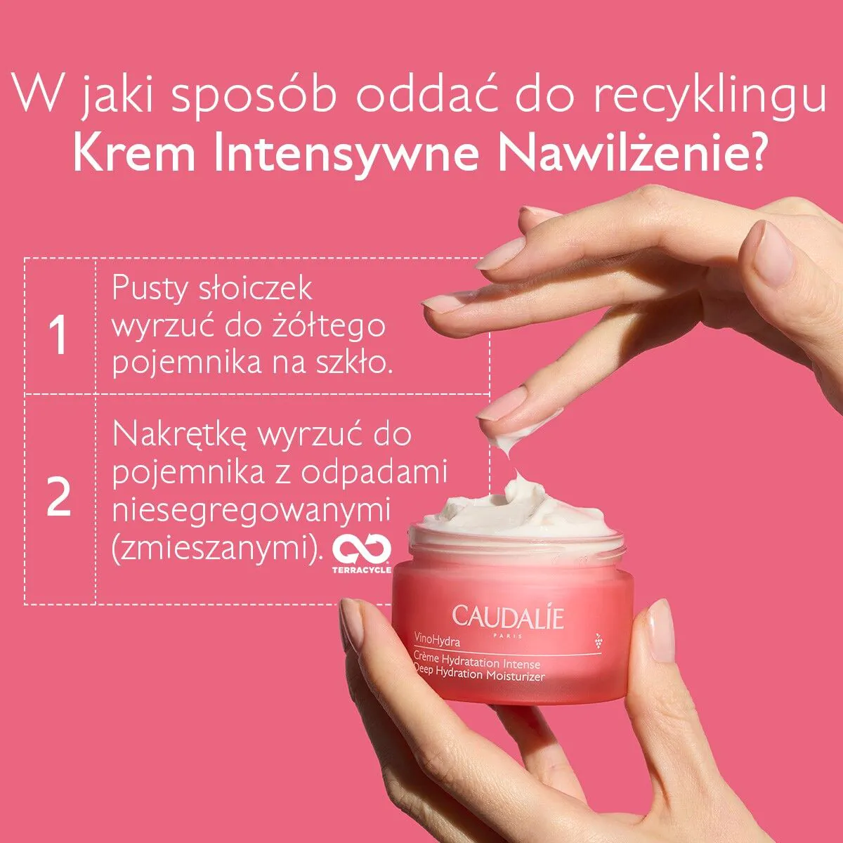 Caudalie VinoHydra Krem intensywne nawilżenie, 50 ml