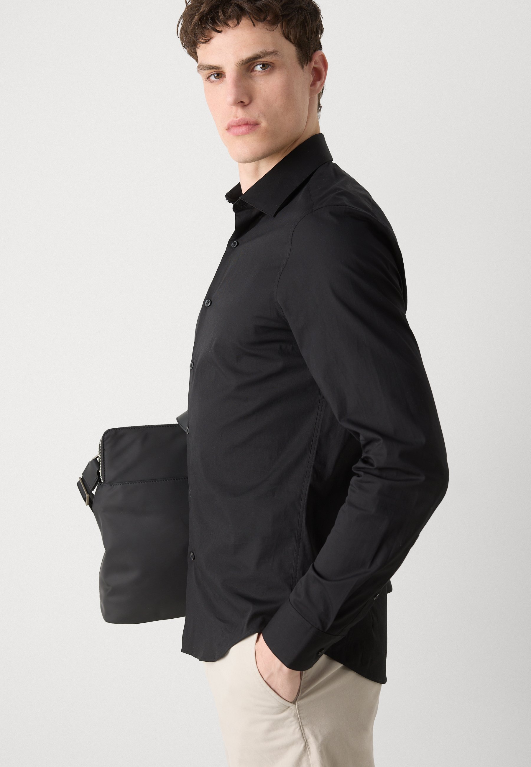 Calvin Klein SLIM - Formeel overhemd - zwart