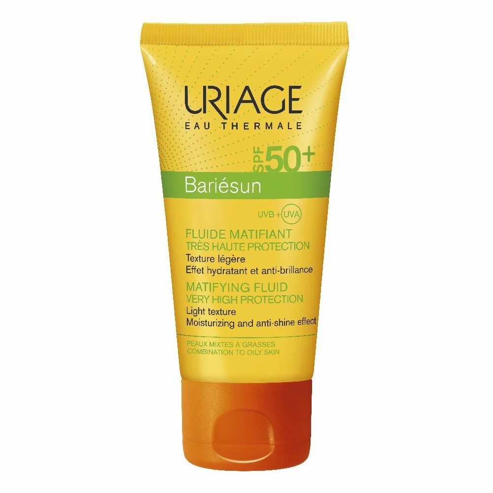 URIAGE Bariesun SPF50+ Mattierendes Fluid 50 ml für fettige Haut