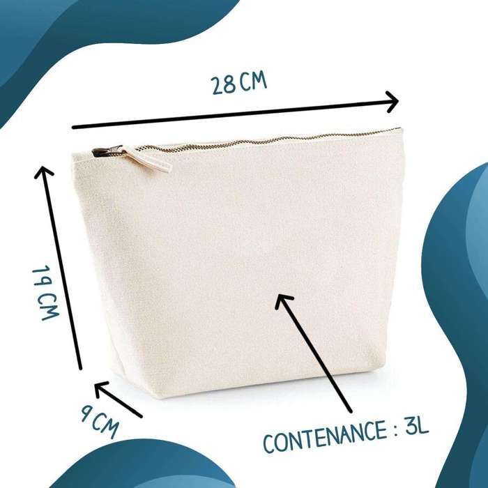 Bolsa para Bebê - Bolsa para Acessórios - 100% Algodão - Com Zíper - 28cm x 19cm x 9cm