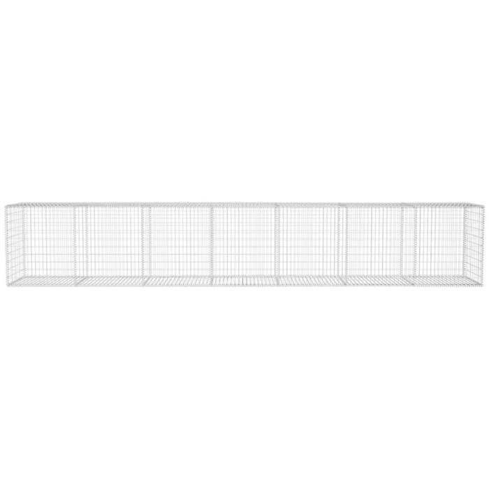 vidaXL Gabion Muurdeksel 600x40x100 cm Tuin Terras Steenmand 142530