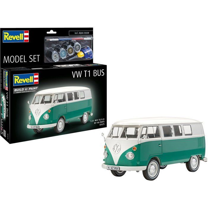 Model car - REVELL - Model Set - VW T1 - With glue, paints and accessories